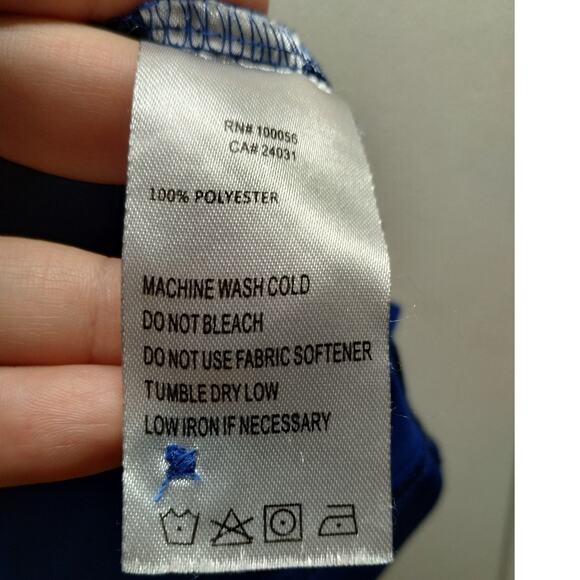 RaceTrac Women's Size Medium Hydrovent Gas Station Employee Blue Polo Shirt - Picture 5 of 6